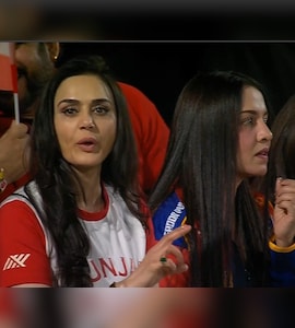 Preity Zinta Joined By Celina Jaitely For Crucial PBKS vs MI IPL Match, Reaction Viral As Her Team Loses Wickets