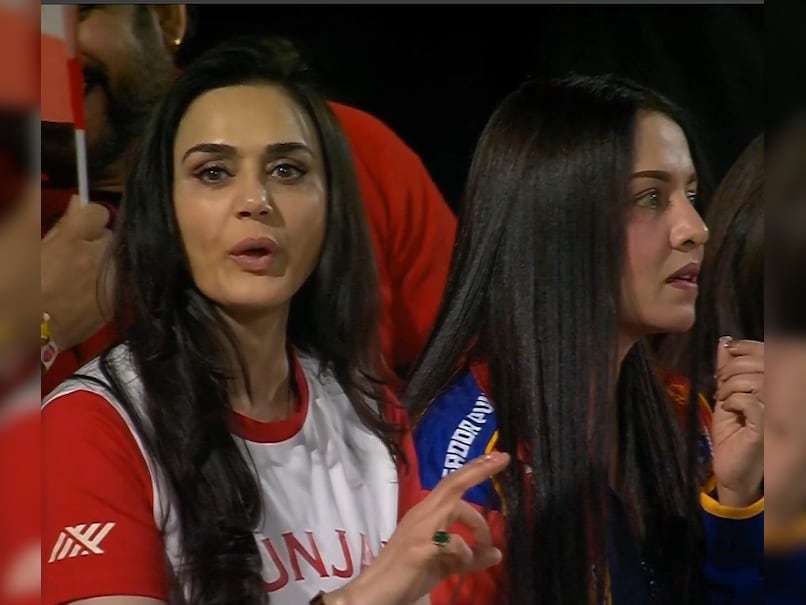 Preity Zinta Joined By Celina Jaitely For Crucial PBKS vs MI IPL Match, Reaction Viral As Her Team Loses Wickets