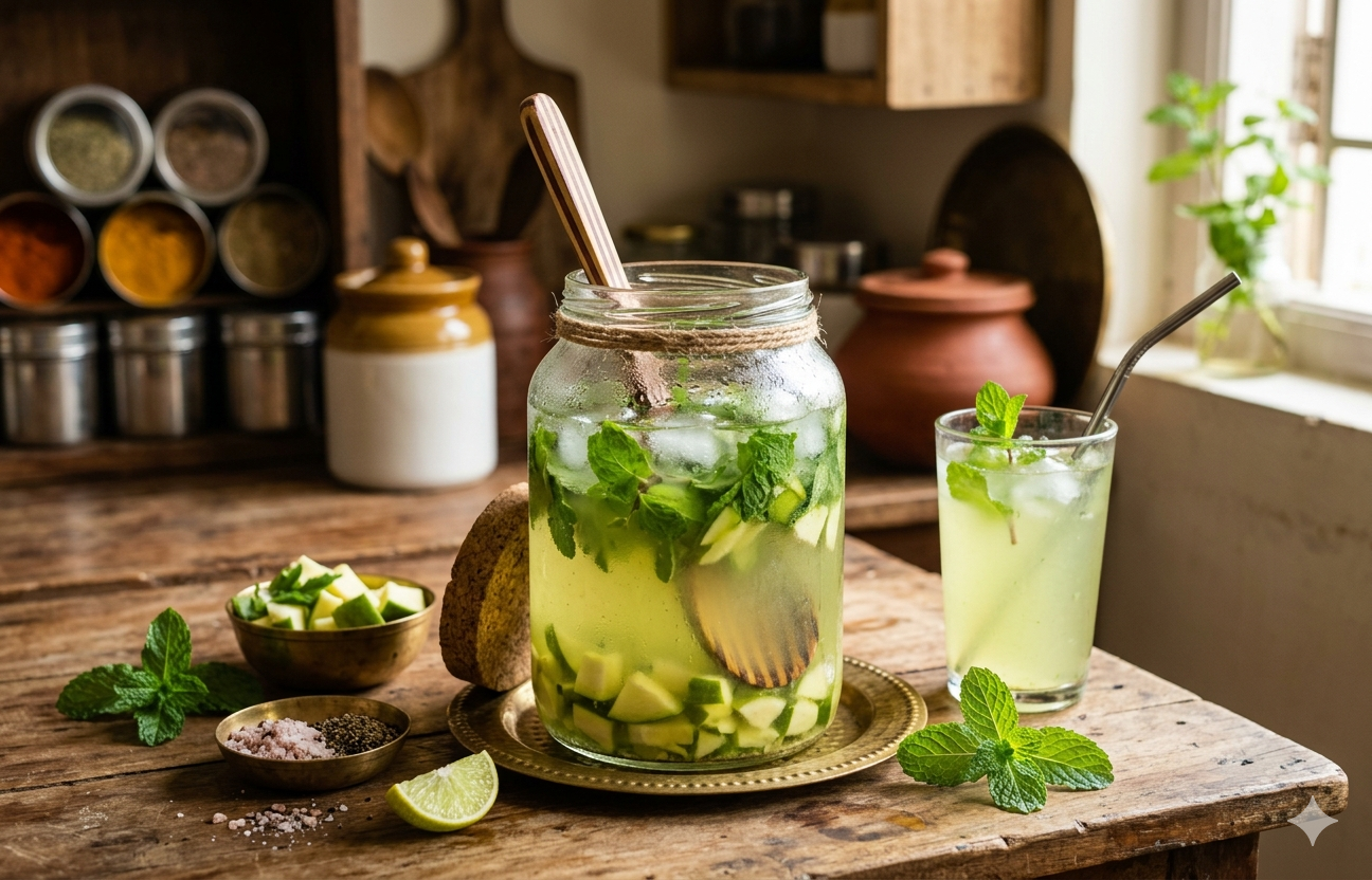Consuming a raw mango mint water can benefit the way your liver functions