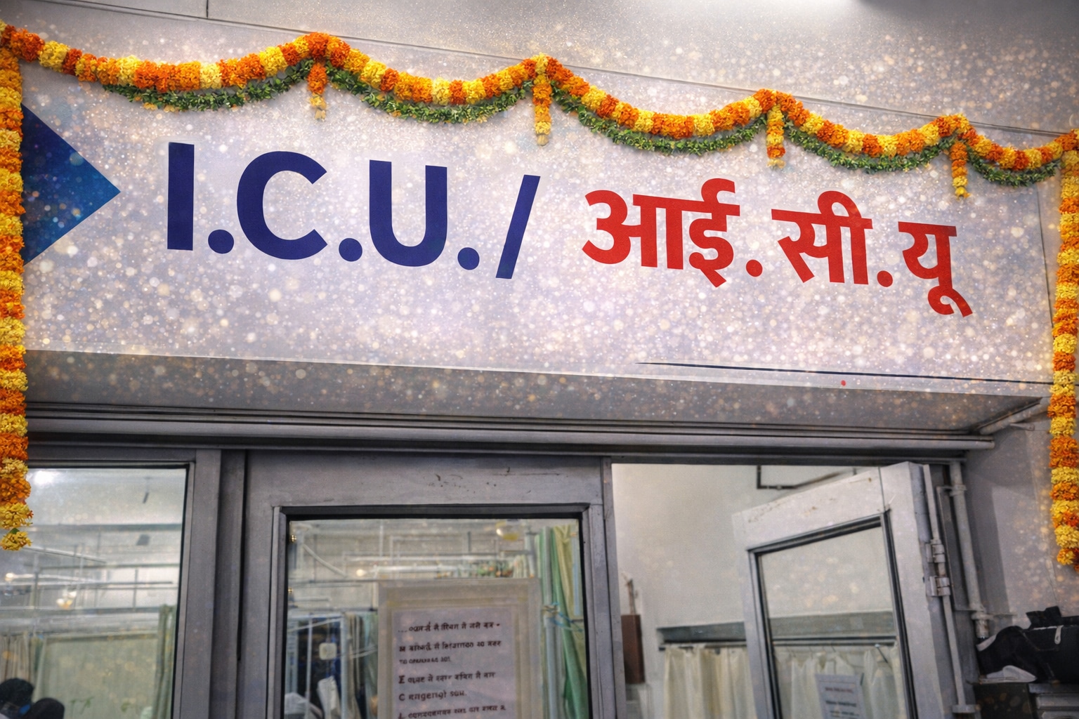 शादी का घर बना हॉस्पिटल का आईसीयू वार्ड