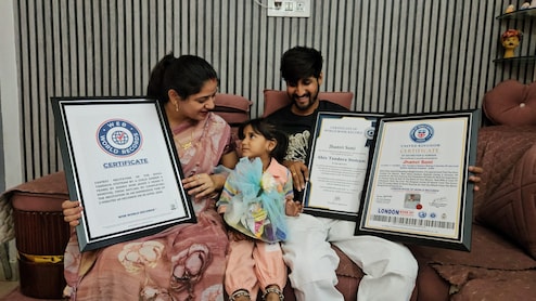 3 साल 11 माह की जानवी सोनी का कमाल, शिव तांडव स्तोत्र से तीन इंटरनेशनल रिकॉर्ड किए अपने नाम