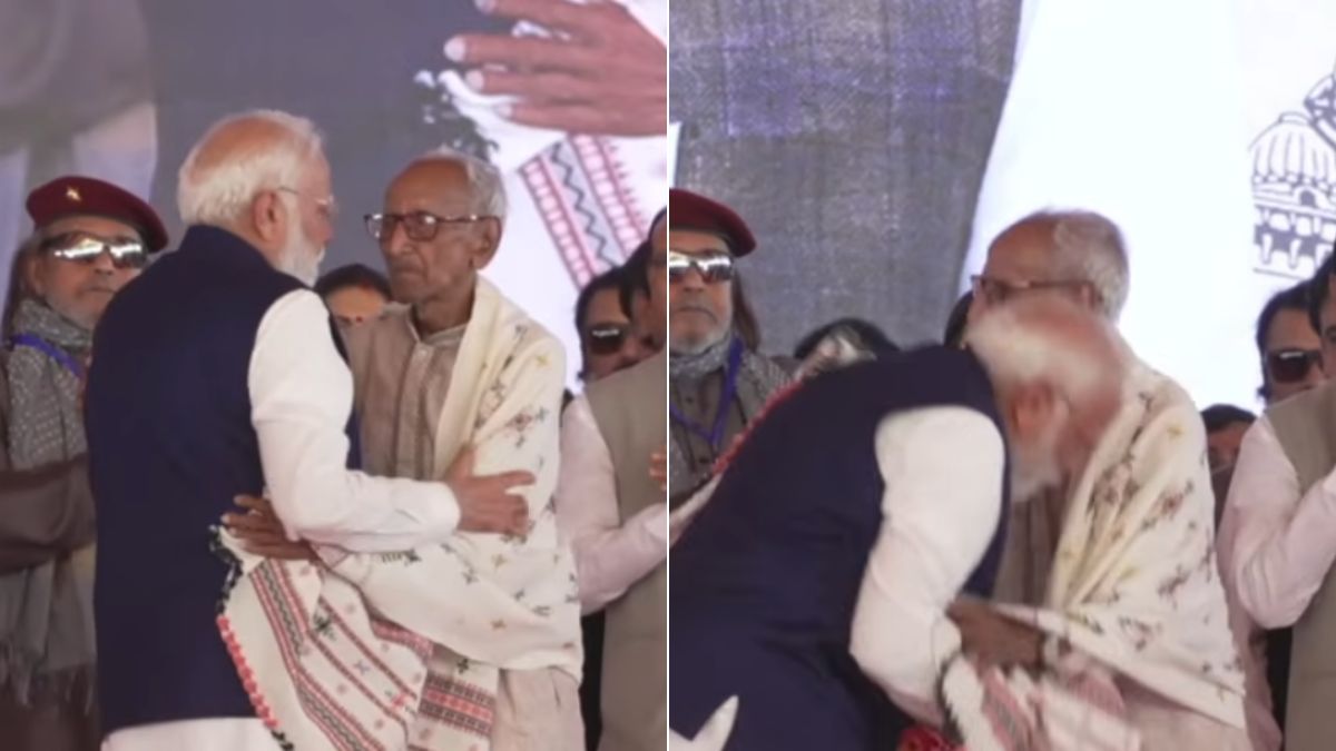 PM Touches Feet Of 97-Year-Old Makhanlal Sarkar In Bengal: Who Is He?