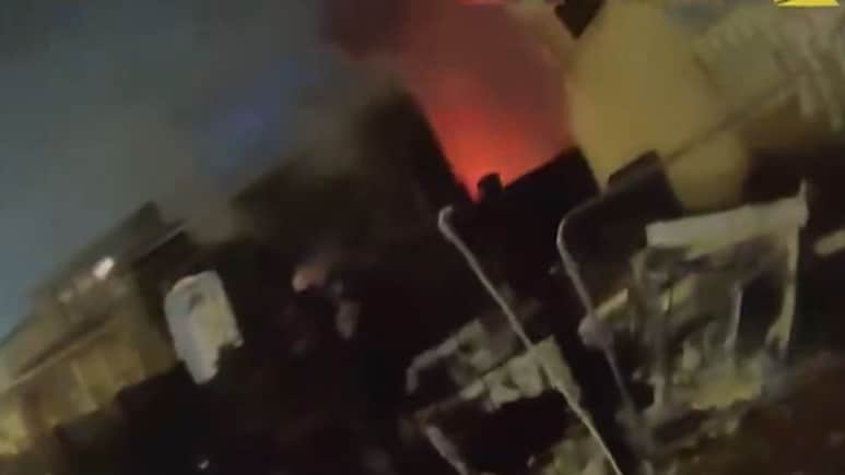 Video: New York Home Explosion Sends Police Officers Flying Across Yard