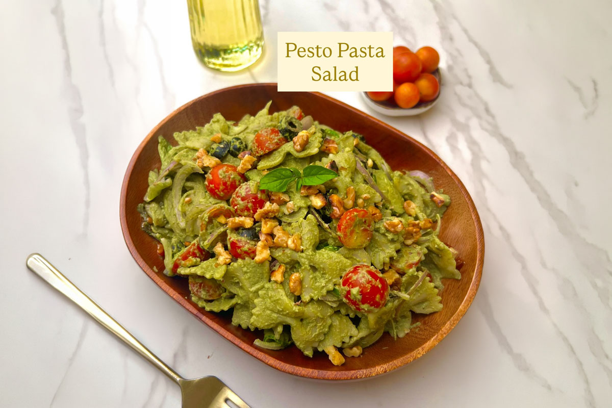 Guntas Sethi's Pesto Pasta Salad: A Fresh, Easy and Flavorful Recipe