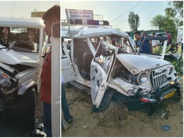 खाटूश्यामजी में बड़ा सड़क हादसा, कैंपर और सवारी गाड़ी की आमने-सामने भिड़ंत; 23 लोग घायल; 7 की हालत गंभीर
