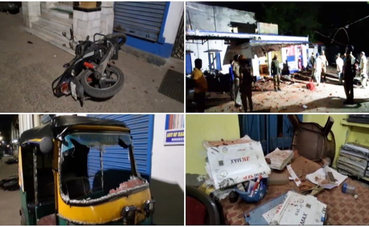 आसनसोल में पथराव के बाद की तस्वीरें.