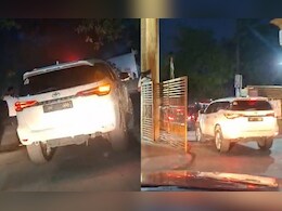 ग्रेटर नोएडा में नियमों की धज्जियां, पुलिस लोगो लगी फॉर्च्यूनर में हूटर-सायरन का अवैध इस्तेमाल