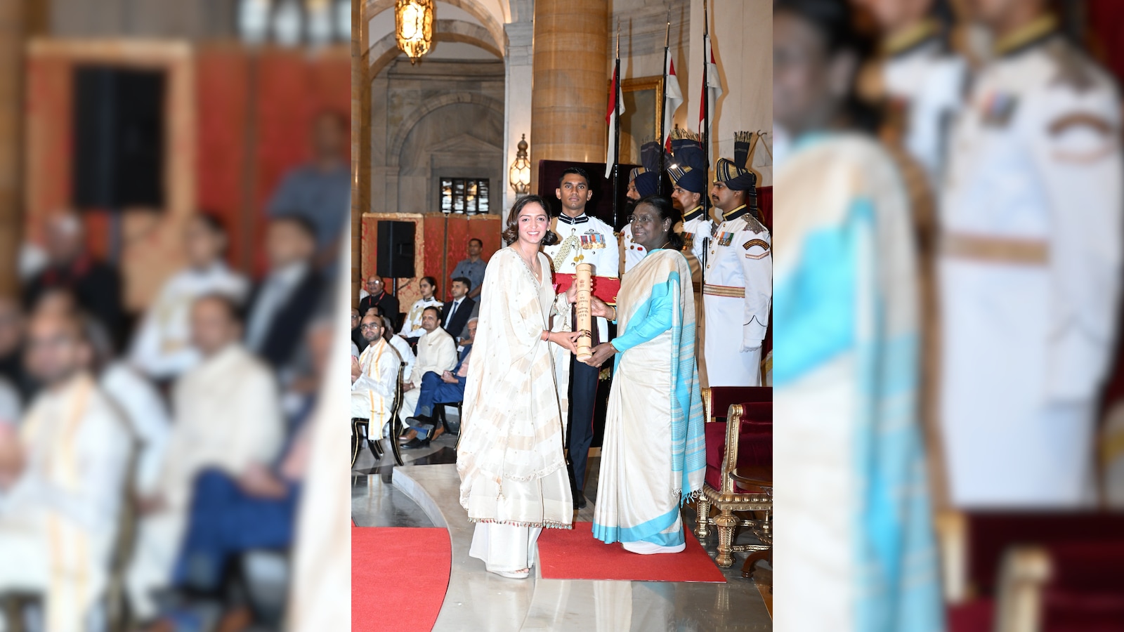 शानदार खेल का हरमनप्रीत कौर को मिला इनाम, राष्ट्रपति ने पद्म श्री से किया सम्मानित