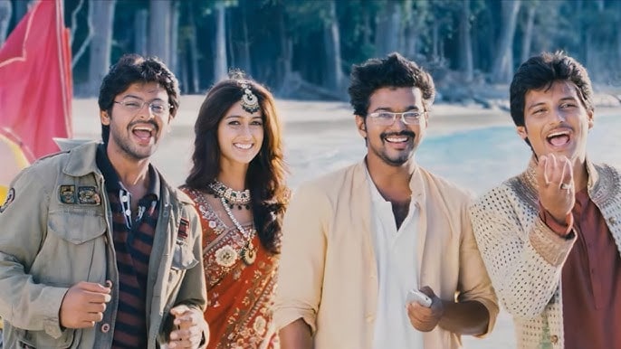 Thalapathy Vijay, Sevalkodi Senthil, Ileana DCruz and Venkat Ramakrishnan in Nanban