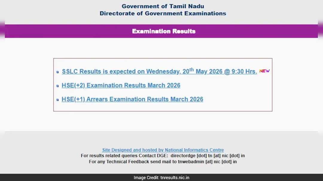 DGE Tamil Nadu 10th Result 2026 LIVE Updates: TN SSLC Marksheet Out At 9:30 AM, Direct Link Here