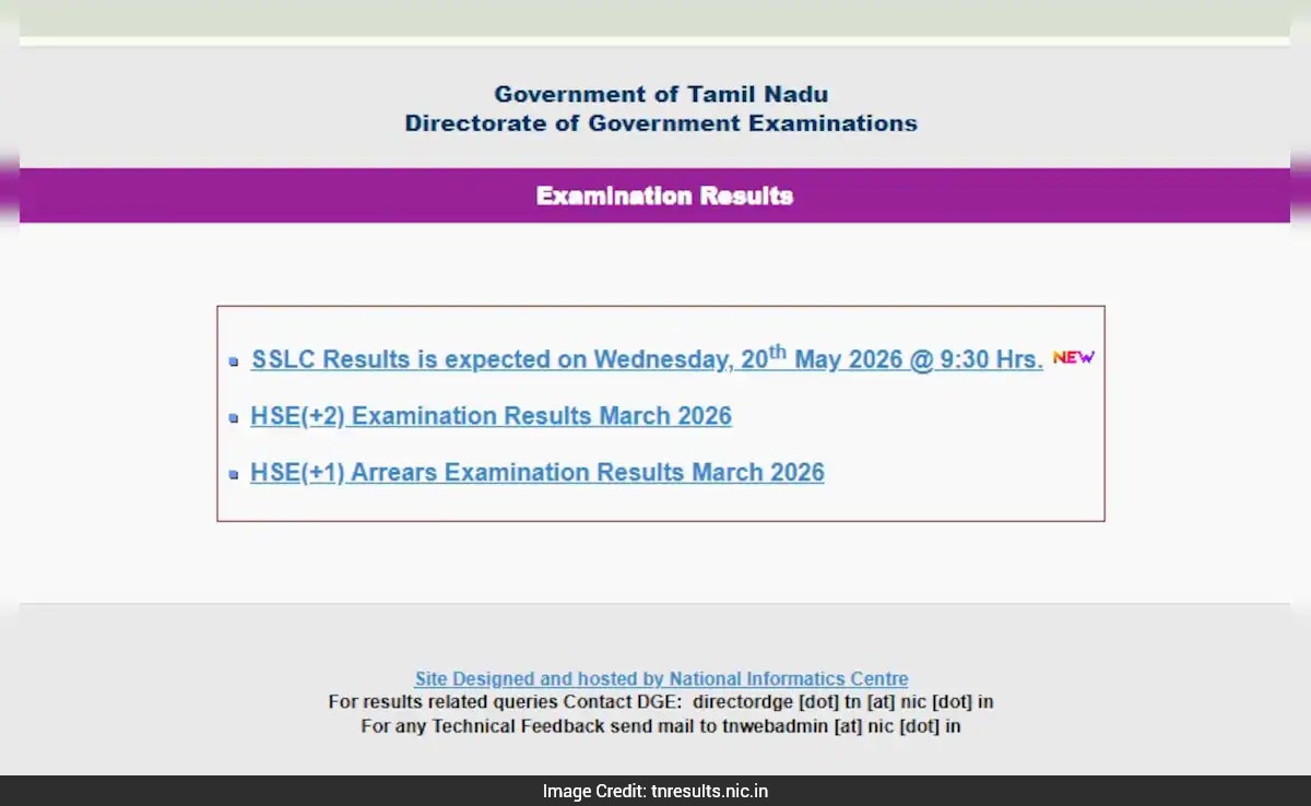DGE Tamil Nadu 10th Result 2026 LIVE Updates: TN SSLC Marksheet Out At 9:30 AM, Direct Link Here