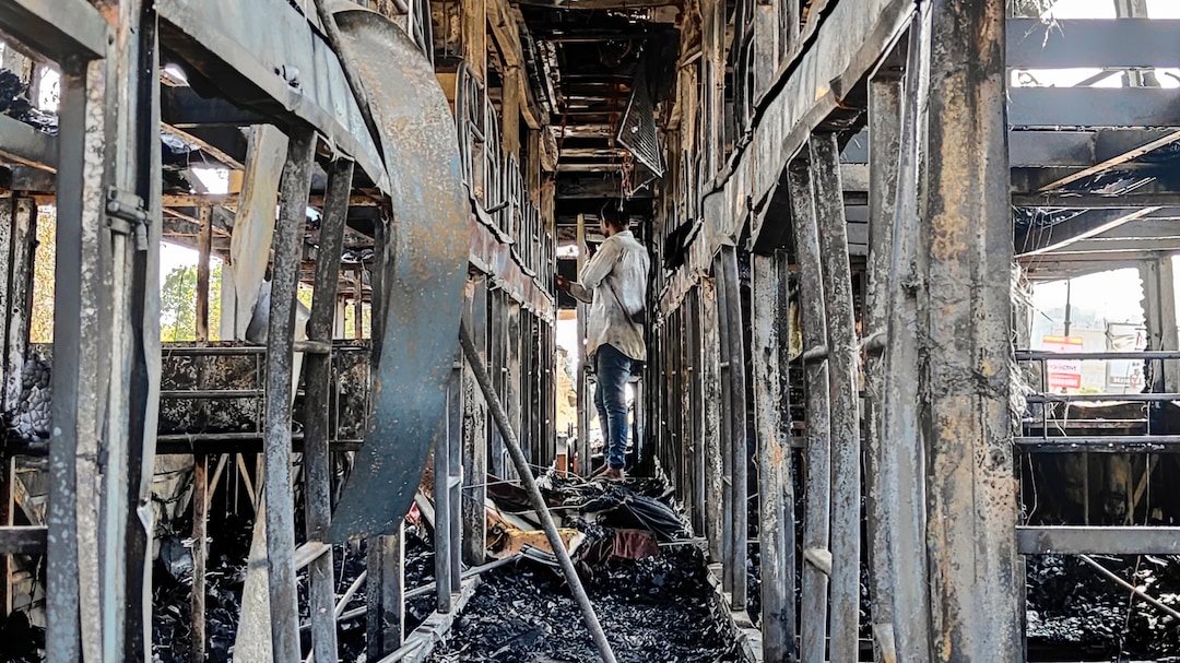 Bus fire