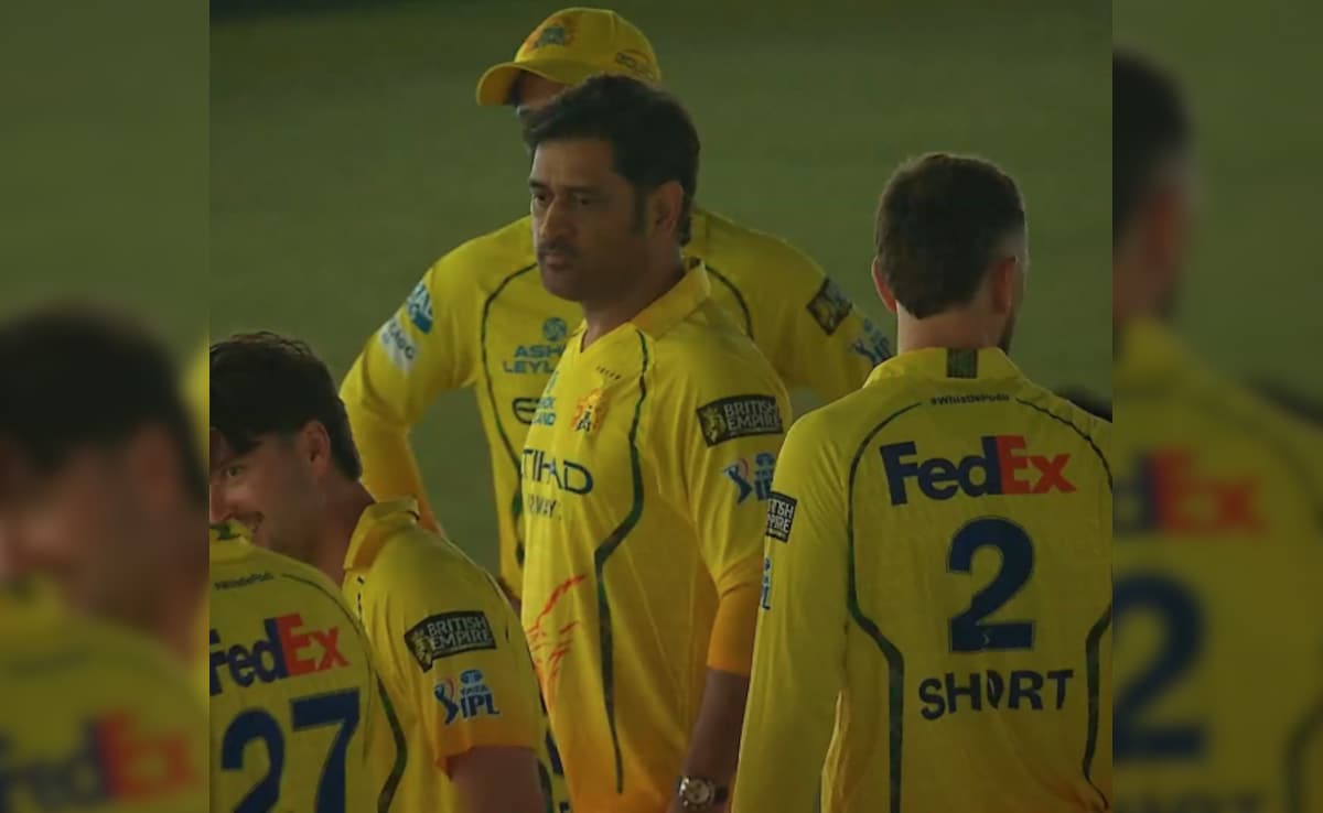 MS Dhoni Finally Joins CSK Teammates On Ground Mid-Match At Chepauk. See Pics