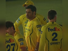 MS Dhoni Finally Joins CSK Teammates On Ground Mid-Match At Chepauk. See Pics