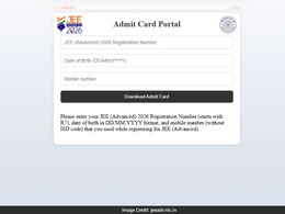 JEE Advanced Admit Card 2026: IIT रुड़की ने जारी किए JEE Advanced के एडमिट कार्ड, इस लिंक से करें डाउनलोड
