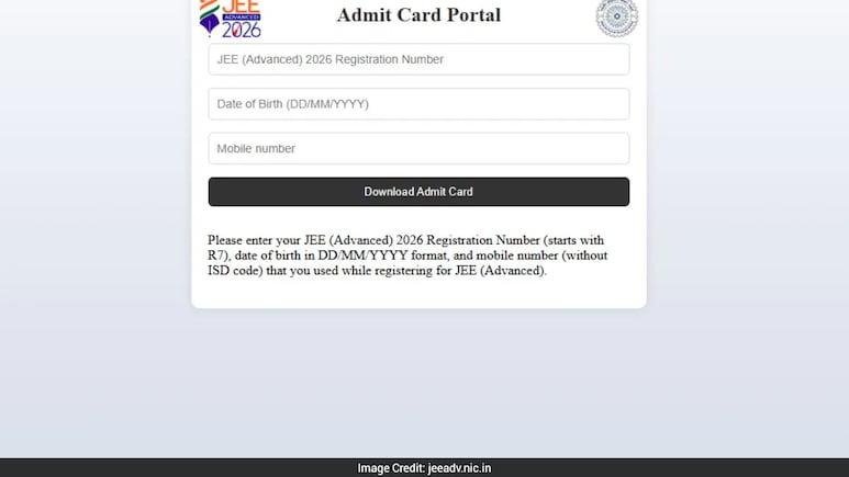 JEE Advanced Admit Card 2026: IIT रुड़की ने जारी किए JEE Advanced के एडमिट कार्ड, इस लिंक से करें डाउनलोड
