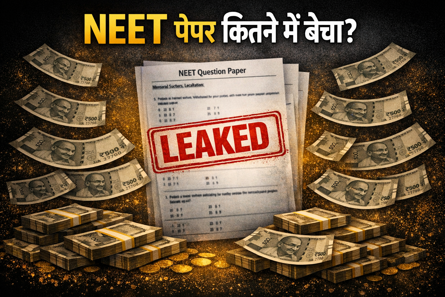 NEET का लीक पेपर कितने में बिका, कहां से शुरू हुई ये काला खेल?