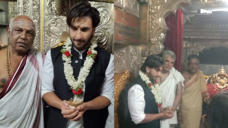 Ranveer Singh Visits Chamundeshwari Temple In Mysuru Over <i>Kantara</i> Row Day After Film Body Ban