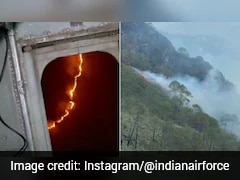 Watch: Indian Air Force Lifts Sukhna Lake Water To Douse Kasauli Forest Fire