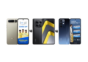 Tecno Spark 50 5G vs Poco M8 5G vs Realme Narzo 90x 5G: जानें 20 हजार में कौन सा है बेस्ट?