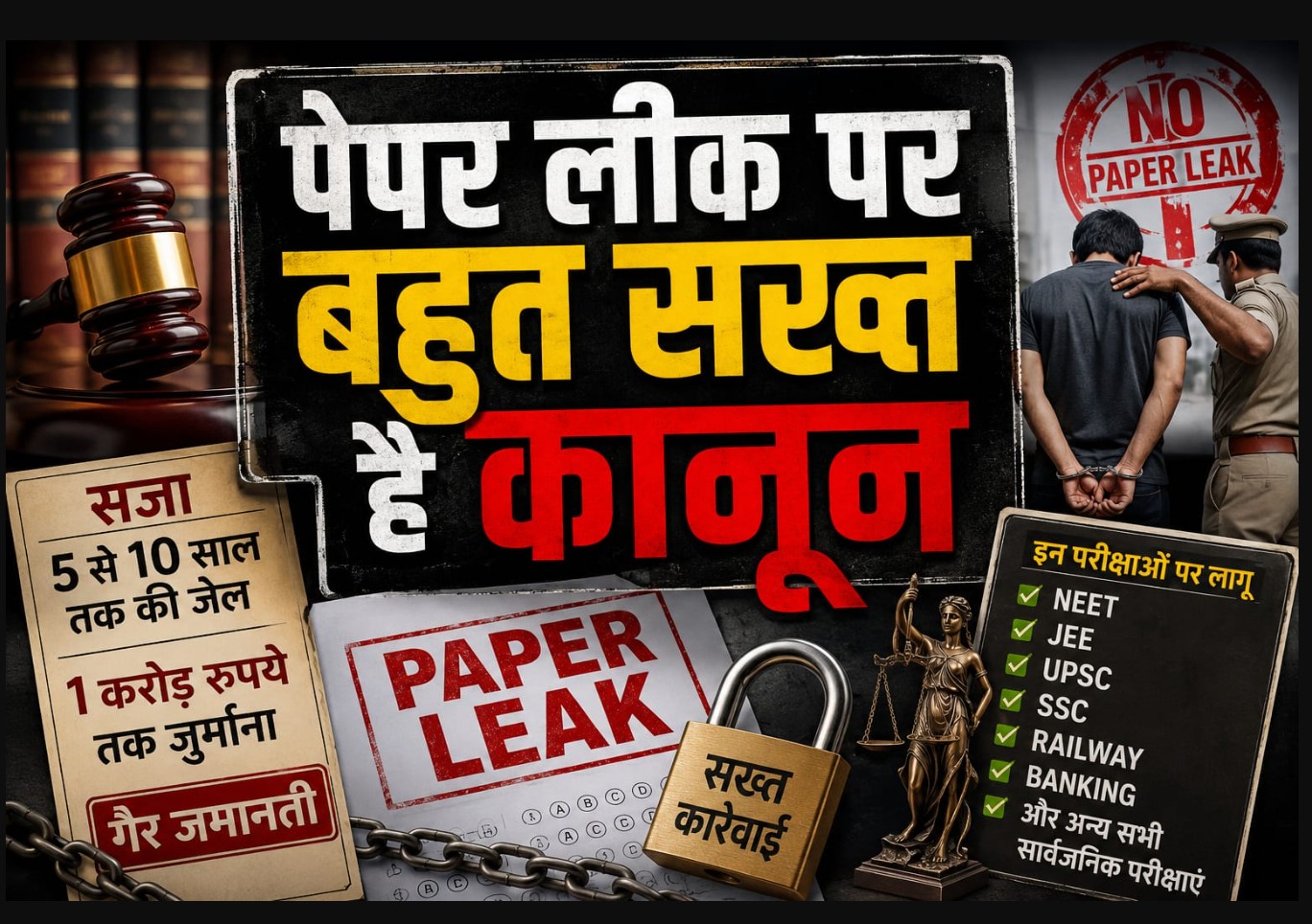 NEET UG Paper Leak: पेपर लीक के गुनहगारों को क्या मिलती है सजा, यहां पढ़ें संसद से पारित कानून की हर बात