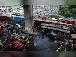 8 Dead, 20 Injured After Cargo Train Rams Bus In Bangkok