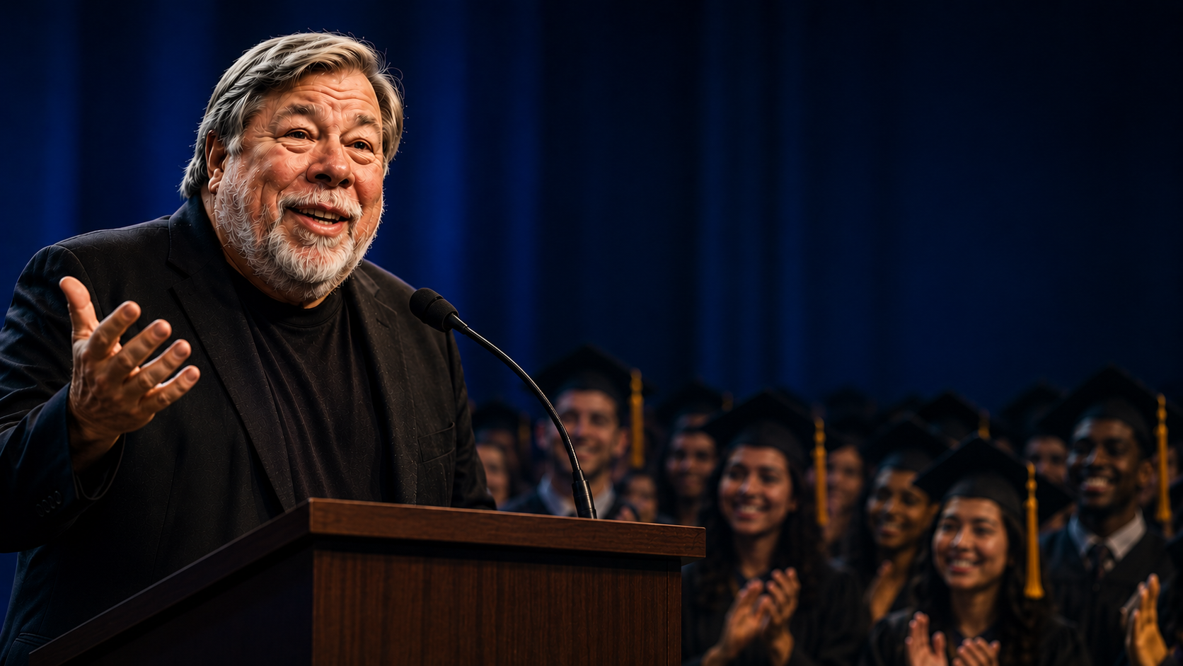 Why Students Cheered Apple Co-Founder's Take On AI