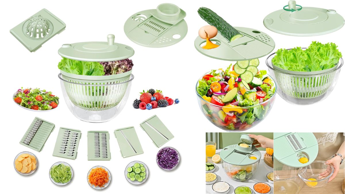 5 Best Salad Spinner for Quick Meals and Easy Kitchen Prep Under ₹1,500: Get help to clean and dry greens faster.