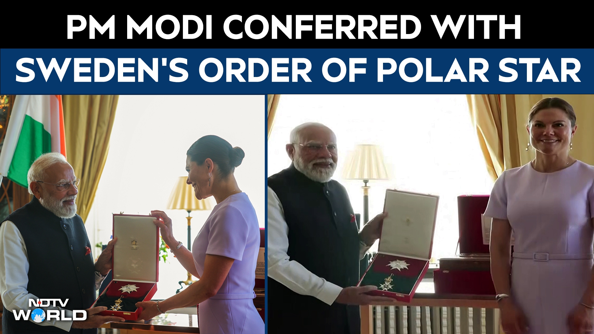PM Modi Foreign Visit | PM Modi Honoured With Sweden's Prestigious Royal Order Of The Polar Star