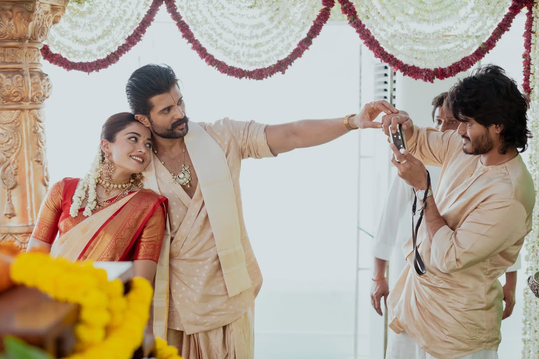 Anand Shares Unseen Wedding Pics Of Vijay And Rashmika On Brother's Birthday