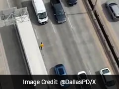 Police Rescue Man Walking Into Freeway Traffic With Help Of Drone In US