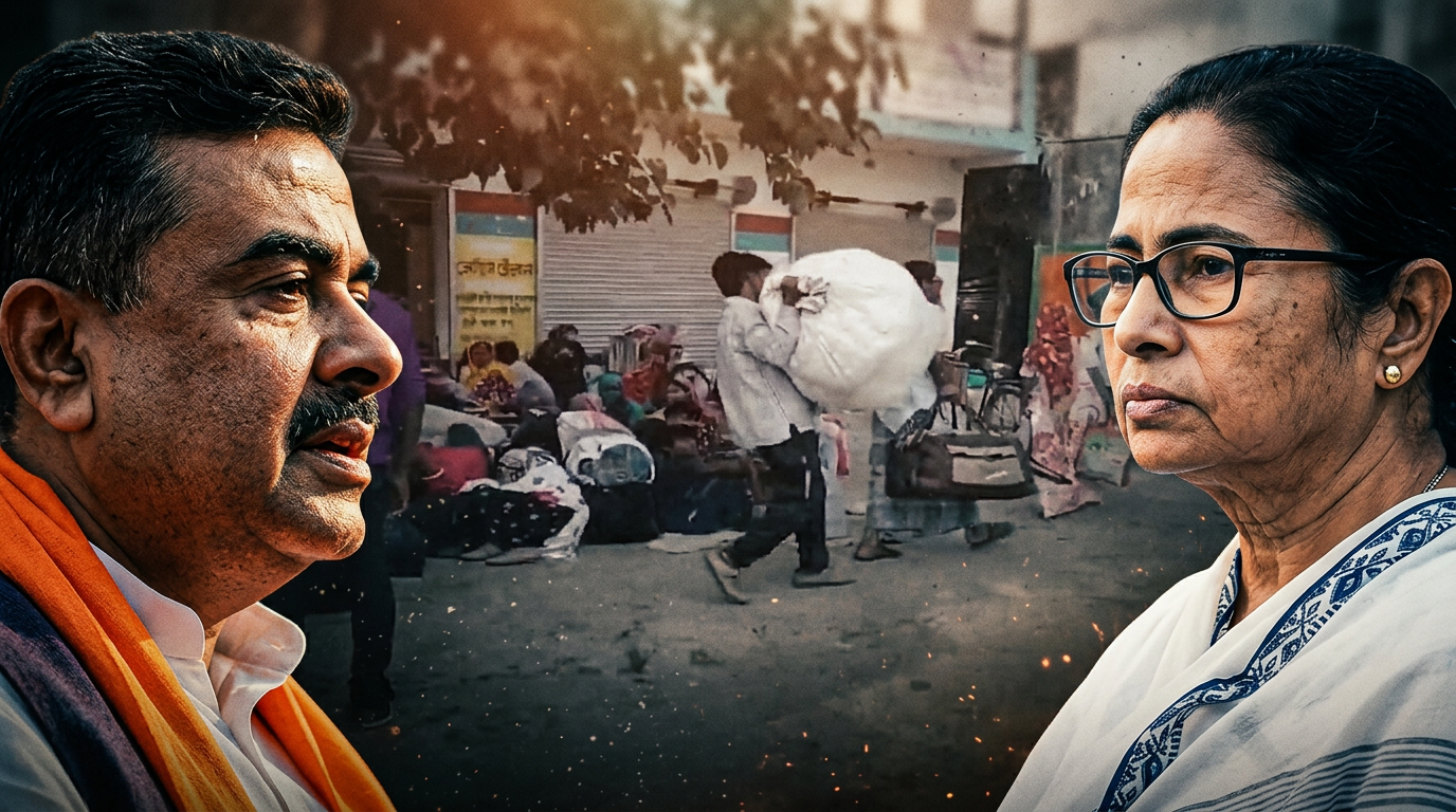 Ground Report: सामान लेकर बंगाल से भाग रहे बांग्लादेशी घुसपैठिए, शुभेंदु के एक्शन से बॉर्डर पर भगदड़