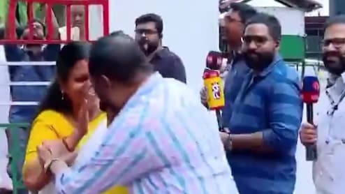 Congress Leader Slammed Over Video Of Him Trying To Hug Kerala Woman MLA