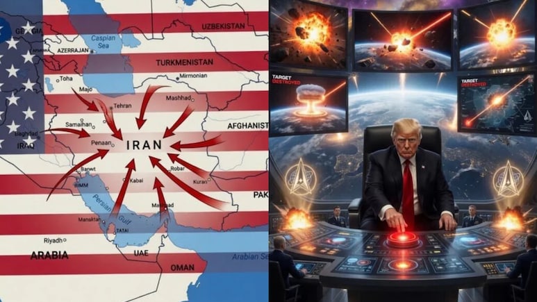 Trump Posts Gulf Map With US Flag Overlay Amid Threats To Escalate Iran War