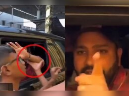 बुरे फंसे रोहित शर्मा, सेल्फी के लिए फैंस ने की जबरदस्ती तो झटपट विंडो चढ़ाकर भागे, VIDEO