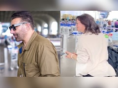 Sunny Deol Makes Rare Appearance With Wife Pooja At Mumbai Airport. Watch