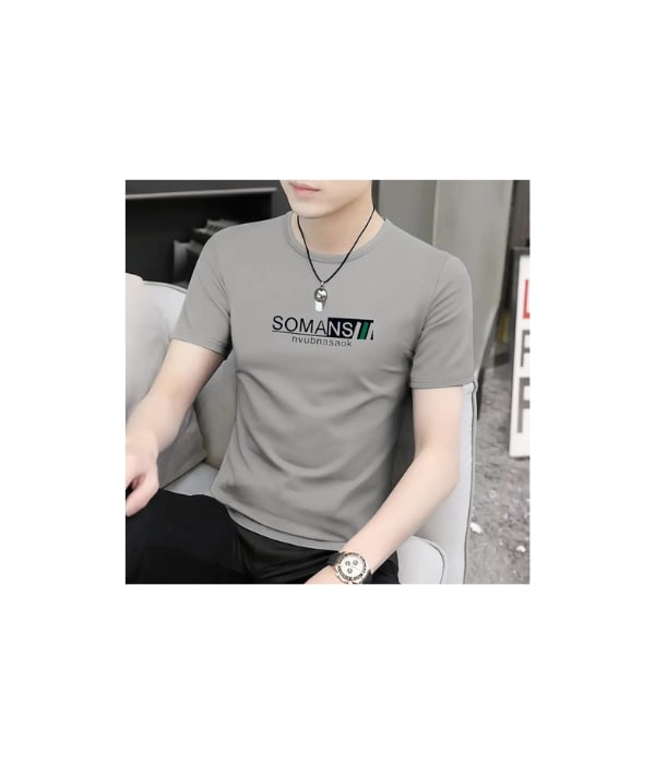 Click here to buy: DIDO Printed Men Grey T-Shirt