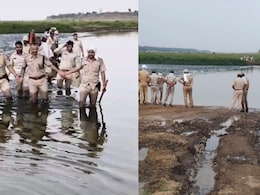 अवैध बजरी खनन पर करौली पुलिस का एक्शन, वर्दी और हथियारों के साथ नदी में उतरे जवान; ट्रैक्टर-ट्रॉली छोड़ भागे माफिया&nbsp;