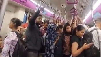 Rainwater Leaks Into Pune Metro Coach During Heavy Showers | Watch Video