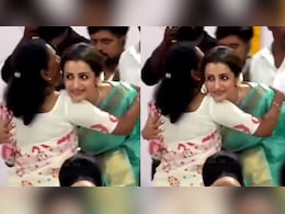 Watch: Trisha Krishnan Meets Vijay's Mother, Hugs Her At Oath-Taking Ceremony