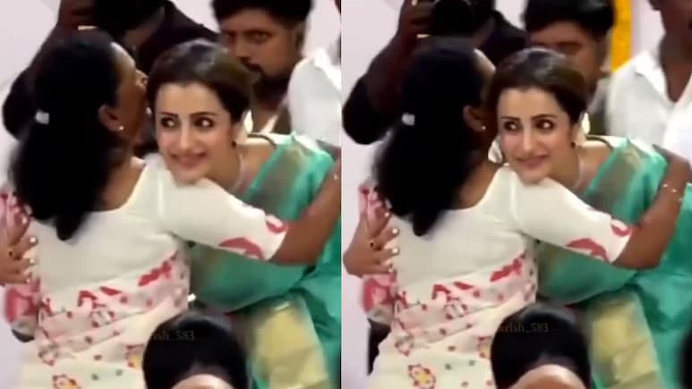 Watch: Trisha Krishnan Meets Vijay's Mother, Hugs Her At Oath-Taking Ceremony