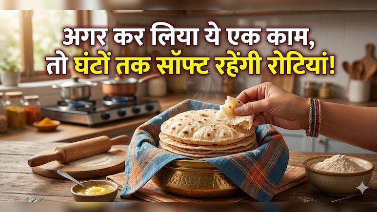 सॉफ्ट रोटी कैसे बनाएं? घंटों तक मक्खन जैसी नरम रहेंगी रोटियां, अगर एक बार अपना ली ये देसी ट्रिक!