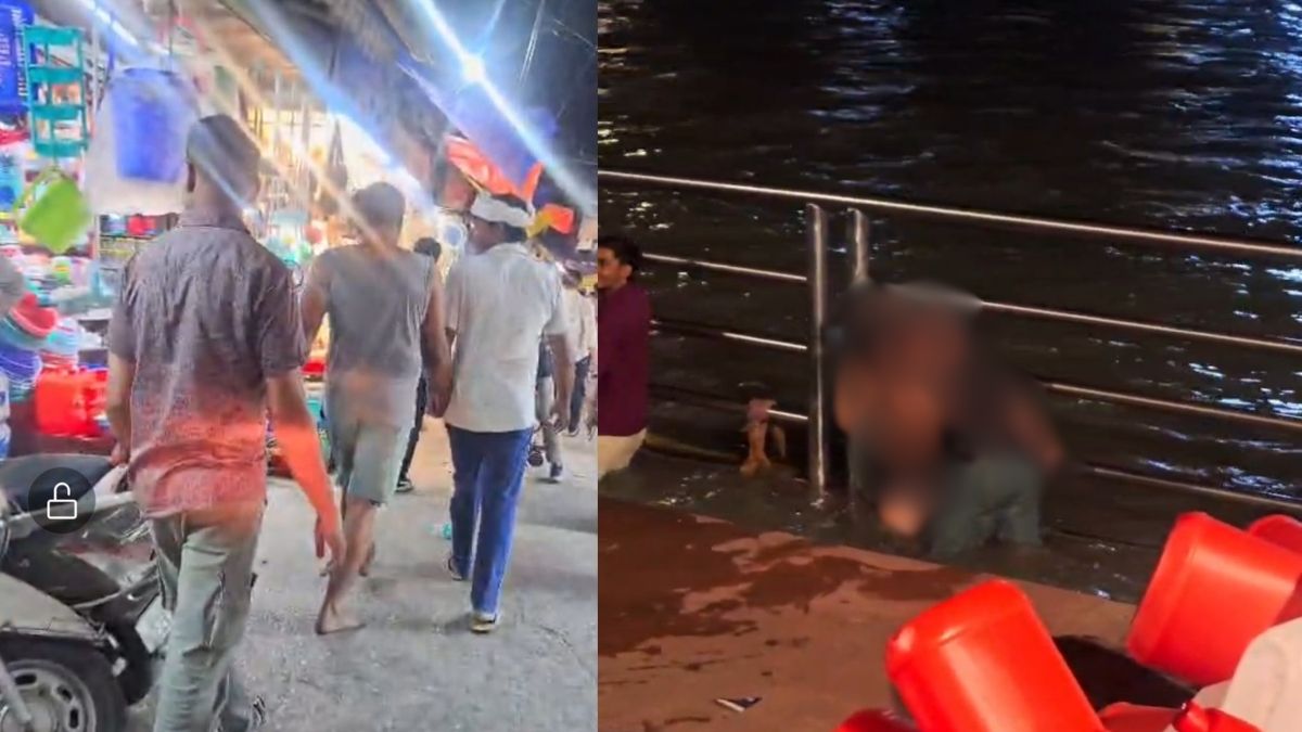हरिद्वार में हुड़दंग:महिलाओं को किया 'बैड टच',गंगा स्नान के दौरान एक-दूसरे को चूमा,पुलिस ने उतारा नशा