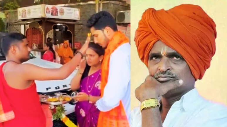 Shirdi News : इंदुरीकर महाराजाचा जावई चर्चेत; लाखोंच्या कारवरील 'ते' स्टिकर्सपाहून अनेकांनी भुवया उंचावल्या!