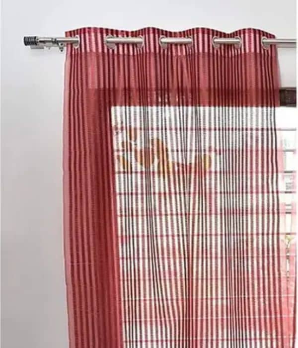 Click To Buy STAMEN 153 cm (5ft) Window Curtain (Maroon)
