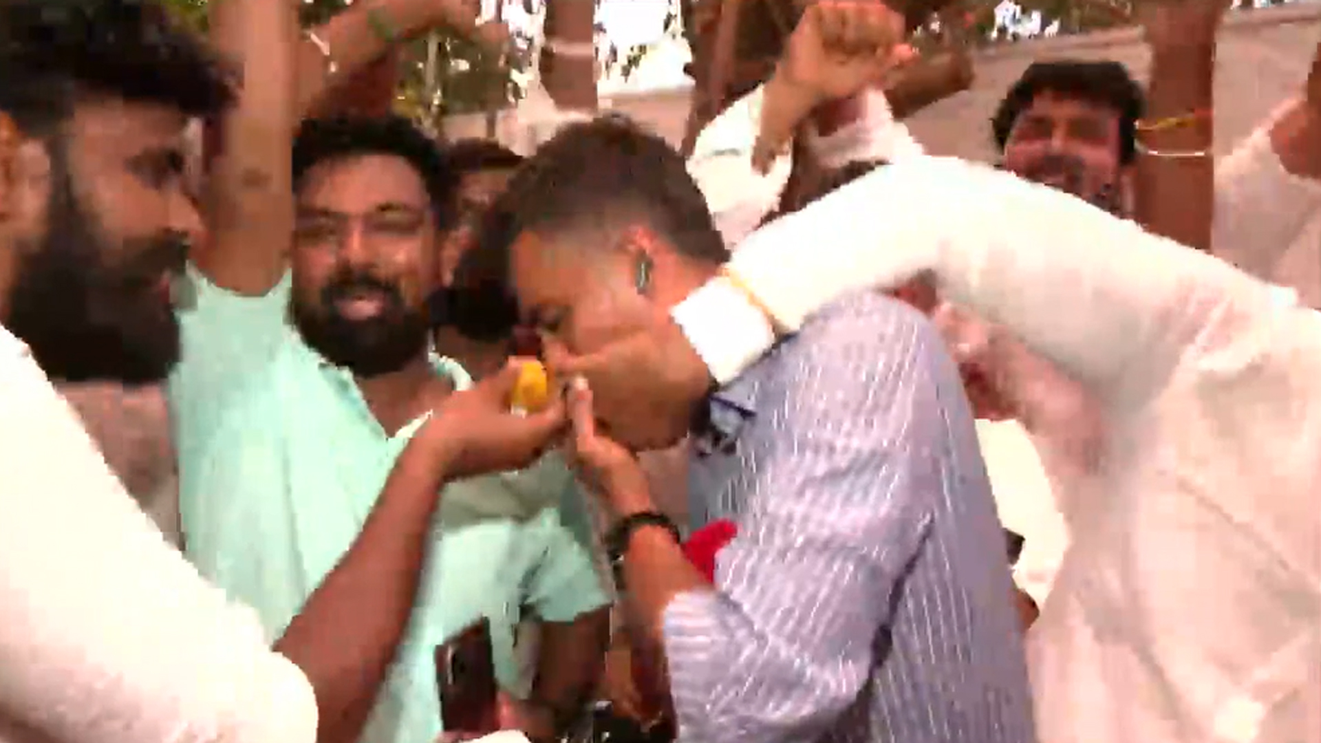 When Vijay Supporters Mobbed NDTV Reporter With Ladoos