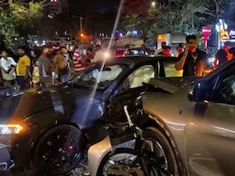 Drunk Driver Drifting In BMW M340i Crashes Into Mahindra XEV 9s: Video