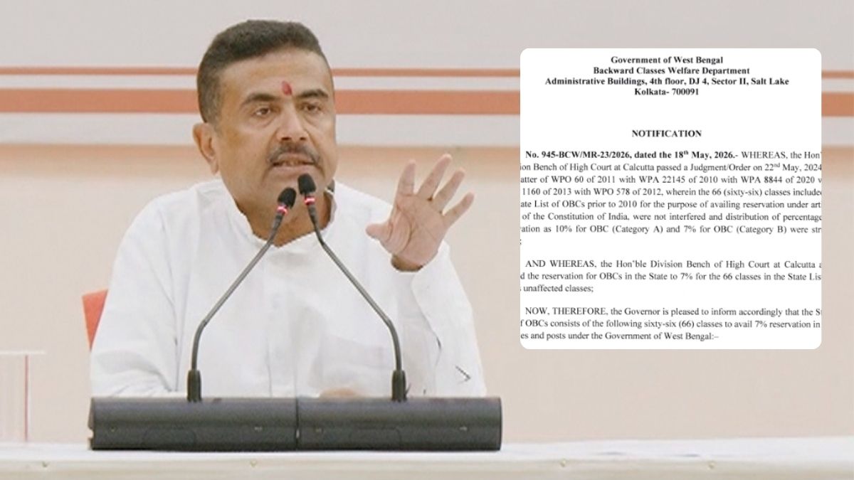 66 जाति और 7% कोटा... पश्चिम बंगाल में OBC आरक्षण को लेकर शुभेंदु सरकार ने क्या कर दिया?