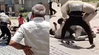 पति-पत्नी के विवाद में सड़क पर हाई-वॉल्टेज ड्रामा, पुलिस के सामने एक-दूसरे पर बरसाए मुक्के