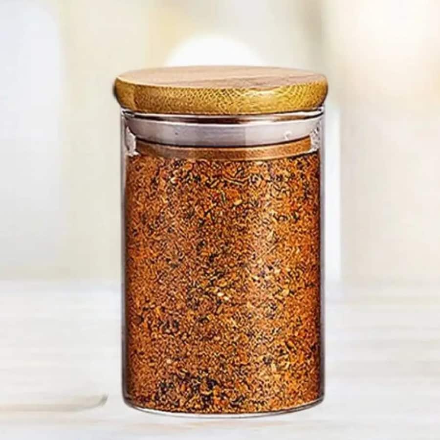Click to buy Tap2kaart Pack of 1 Glass Grocery Container - 270 ml Clear